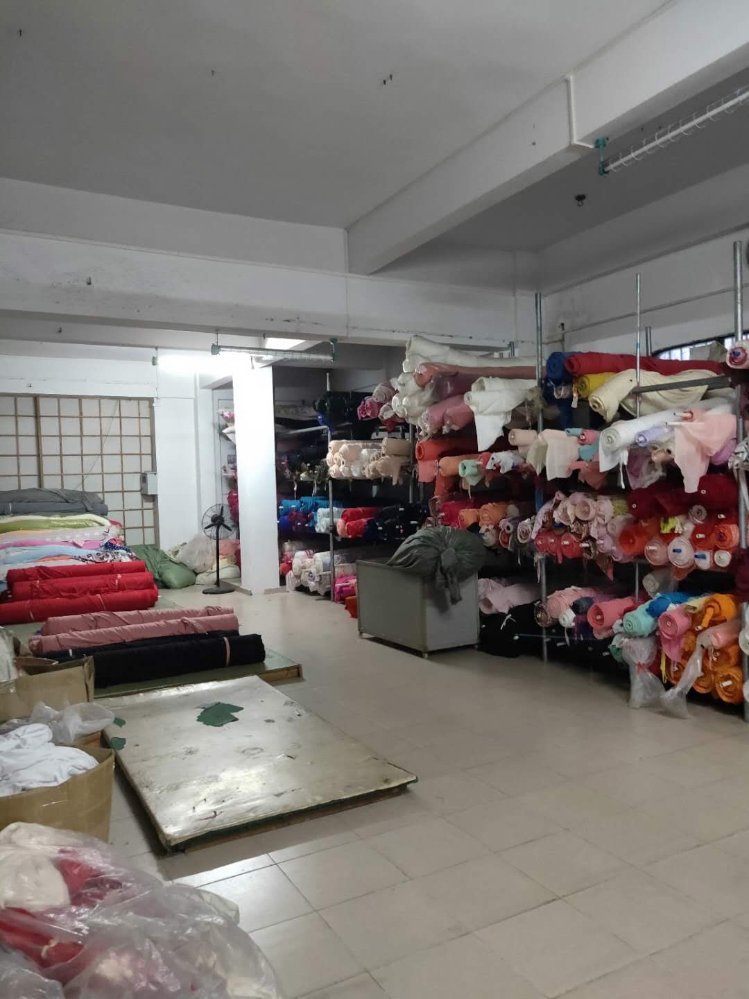 Fabric and garment storage warehouse